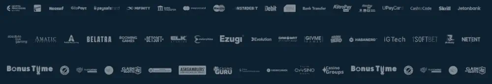 Oshi Casino top game providers and accepted payment methods lineup